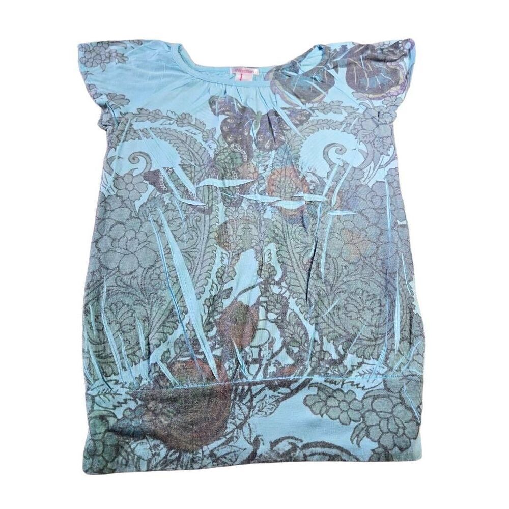 Xhilaration butterfly girl shirt L